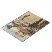 ヴィンテージゲルダとトナカイby Edmund Dulac ノートブック (左側)