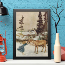 ヴィンテージゲルダとトナカイby Edmund Dulac