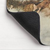 ヴィンテージゲルダとトナカイby Edmund Dulac マウスパッド (コーナー)