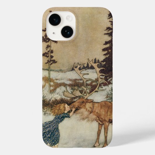 ヴィンテージゲルダとトナカイby Edmund Dulac Case-Mate iPhoneケース (裏面)