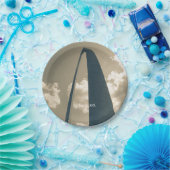 ヴィンテージゲートウェイアーチ ペーパープレート (パーティー)