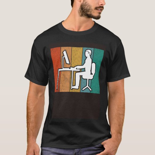 ヴィンテージゲーマーコンピュータ開発者プログラマーIT Adm Tシャツ (正面)