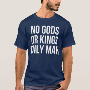 ヴィンテージゲーミングTシャツ No Gods Or Kings Only Man Tシャツ