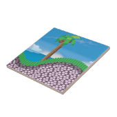 ヴィンテージゲームのヤシの木。 タイル (側面)