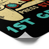 ヴィンテージゲームの開始1年生ゲーマーバックT ポスター (角)