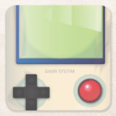 ヴィンテージゲームシステム スクエアペーパーコースター (正面)