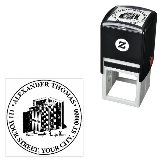 ヴィンテージゲーム盤とゲーム名差出人住所 セルフインキングスタンプ (インサイチュ)