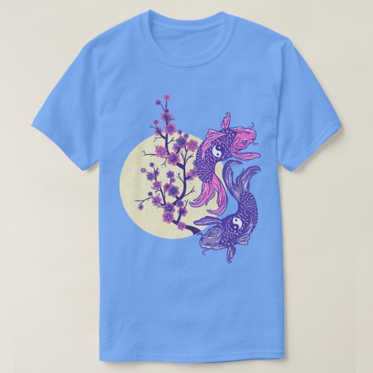 ヴィンテージコイ桜さくらんぼブロッサム Tシャツ (デザイン正面)
