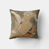 ヴィンテージコイ池枕 クッション (裏面)