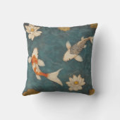 ヴィンテージコイ池装飾用クッションと蓮の花 クッション (裏面)