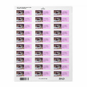 ヴィンテージコウノトリ赤ちゃんシャワー新生児ピンク ラベル (フルシート)