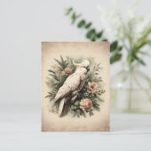 ヴィンテージコカトゥー絵画ボタニズ ポストカード (スタンド正面)