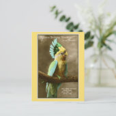 ヴィンテージコカトーの誕生日の写真 ポストカード (スタンド正面)