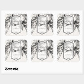 ヴィンテージコキトトロピカルパームツリー スクエアシール (シート)