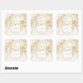 ヴィンテージコキトトロピカルパームツリー スクエアシール (シート)