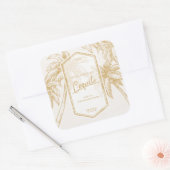 ヴィンテージコキトトロピカルパームツリー スクエアシール (封筒)