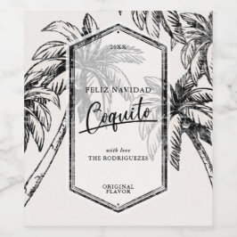 ヴィンテージコキトトロピカルパームツリー ワインラベル