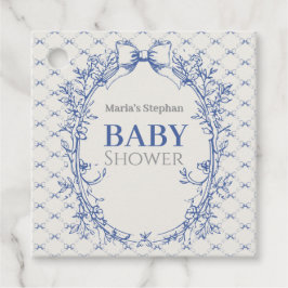 ヴィンテージコケットブルーボウフローラ フェイバータグ