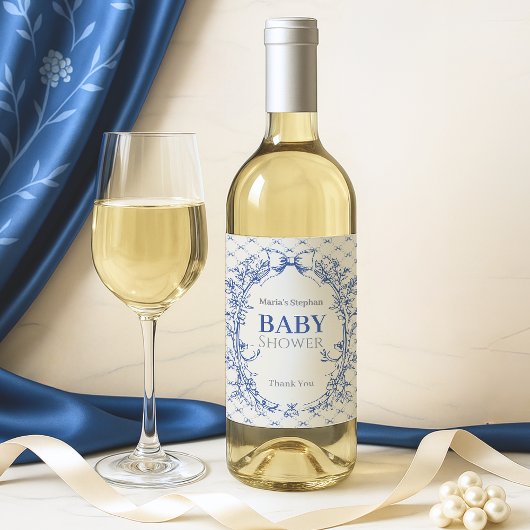 ヴィンテージコケットブルーボウフローラ ワインラベル