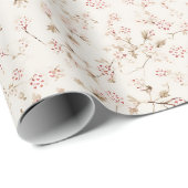 ヴィンテージコケットベリー包装紙 ラッピングペーパー (ロールコーナー)