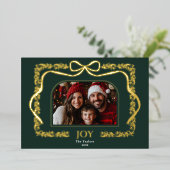 ヴィンテージコケットボーグリーナリーファミリーフォトフレーム 箔招待状 (立ち正面)