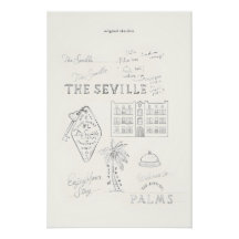 ヴィンテージコケ名門私立校風のット女子の光沢ポスター