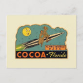ヴィンテージココアフロリダミサイルベースのはがき ポストカード (正面)