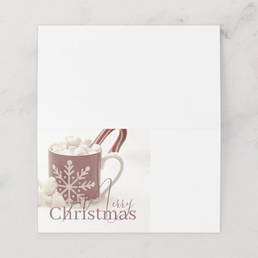 ヴィンテージココアメリークリスマス プレイスカード (外部開封)
