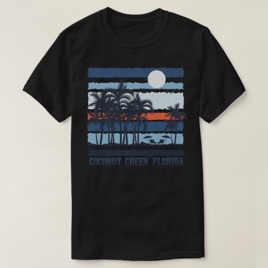 ヴィンテージココナッツクリークフロリダサマー80sビーチソウ tシャツ (デザイン正面)
