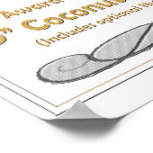 ヴィンテージココナッツクリームパイレシピポスター ポスター (角)