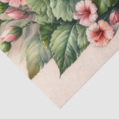 ヴィンテージココナッツハイビスカスフラワーデクページ 薄葉紙 (詳細)