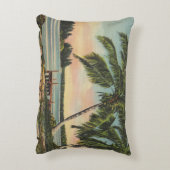 ヴィンテージココナッツパームズトロピカルブリーズサンセット アクセントクッション (裏面(縦))
