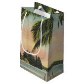 ヴィンテージココナッツパームズトロピカルブリーズサンセット スモールペーパーバッグ (裏面アングル)