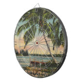 ヴィンテージココナッツパームズトロピカルブリーズサンセット ダーツボード (正面右)