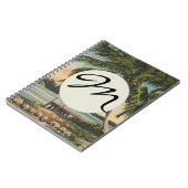 ヴィンテージココナッツパームズトロピカルブリーズサンセット ノートブック (左側)