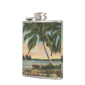 ヴィンテージココナッツパームズトロピカルブリーズサンセット フラスク (左)
