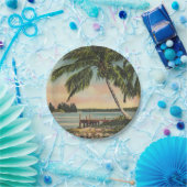 ヴィンテージココナッツパームズトロピカルブリーズサンセット ペーパープレート (パーティー)