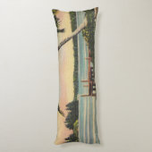 ヴィンテージココナッツパームズトロピカルブリーズサンセット ボディピロー (裏面 (縦))