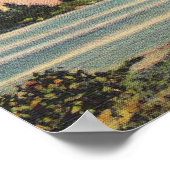 ヴィンテージココナッツパームズトロピカルブリーズサンセット ポスター (角)