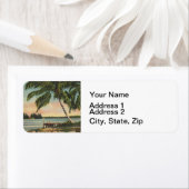 ヴィンテージココナッツパームズトロピカルブリーズサンセット ラベル (インサイチュ)