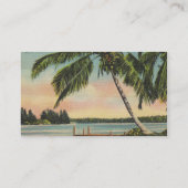 ヴィンテージココナッツパームズトロピカルブリーズサンセット 名刺 (裏面)