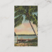 ヴィンテージココナッツパームズトロピカルブリーズサンセット 名刺 (裏面)