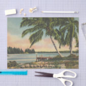 ヴィンテージココナッツパームズトロピカルブリーズサンセット 薄葉紙 (クラフト)
