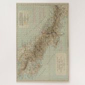 ヴィンテージコスタリカの地図（1896年） ジグソーパズル (縦)