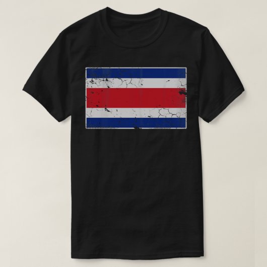 ヴィンテージコスタリカ国旗コスタリカチコ Tシャツ (デザイン正面)