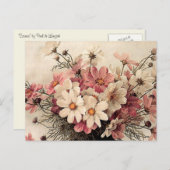 ヴィンテージコスモブーケ ポストカード (正面/裏面)