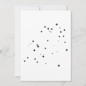 ヴィンテージコズミックスターリーナイトシナ結婚ーズ 招待状 (裏面)