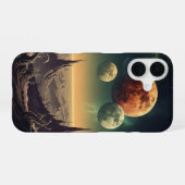 ヴィンテージコズミックホライズンツームーン iPhone 16ケース (裏面横)