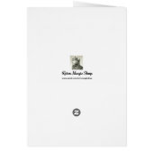 ヴィンテージコッカースパニエル犬子犬ギフトカード (裏面)