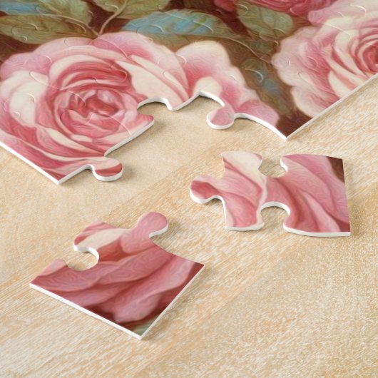 ヴィンテージコッカースパニエル犬絵画ズ ジグソーパズル (側面)